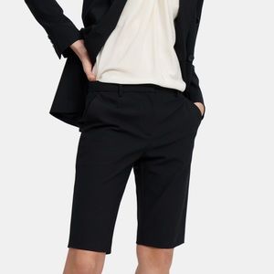 Theory Black Treeca Shorts Black